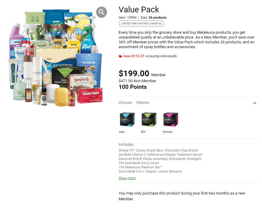 Melaleuca Value Pack Melaleuca Value Pack