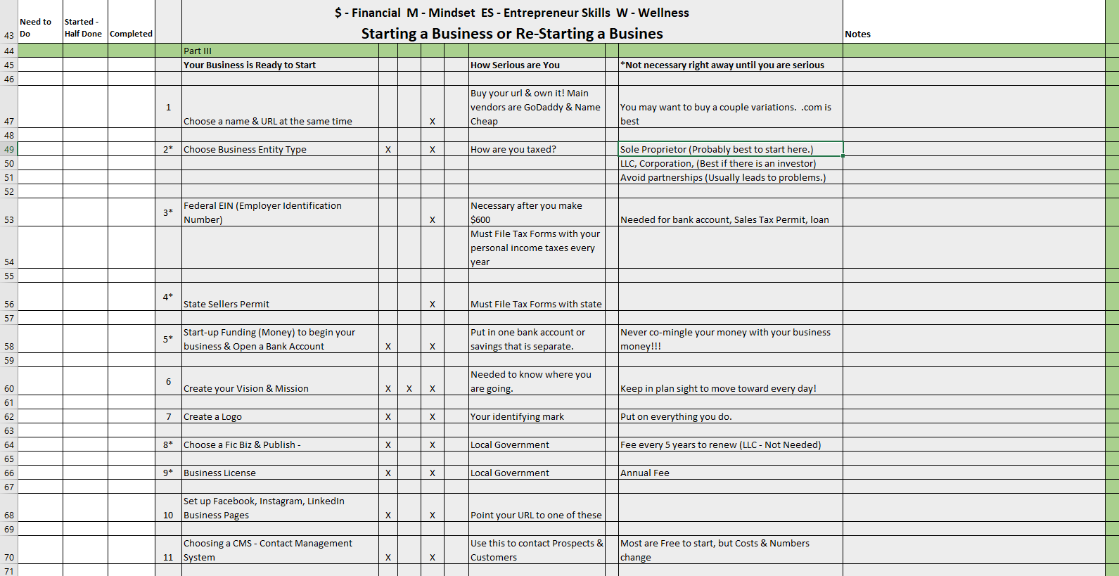 Matrix - Business Steps III Matrix - Business Steps III